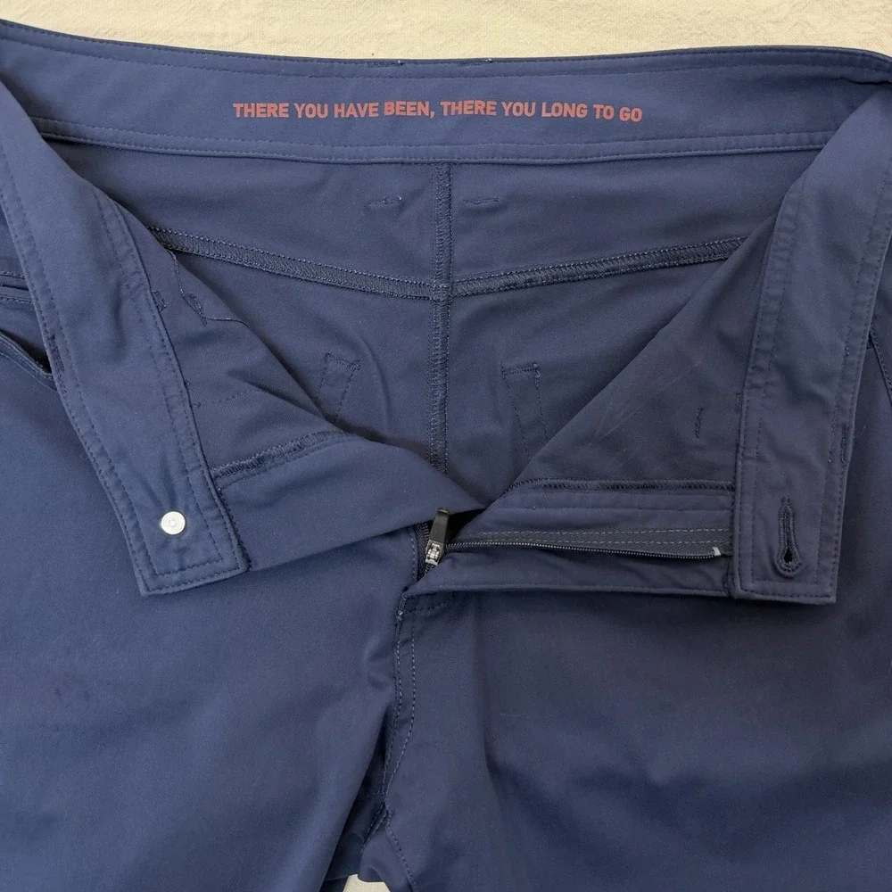 Rhone Commuter 5 Pocket Pants Mens 30 Navy Slim Performance Stretch Travel Blue
